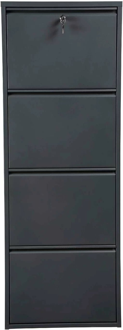 Dollap këpucësh Skye Decor Garda 4, ngjyrë antracit