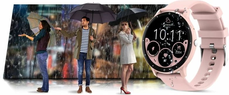 Smartwatch Gravity për femra, rozë dhe kaltër