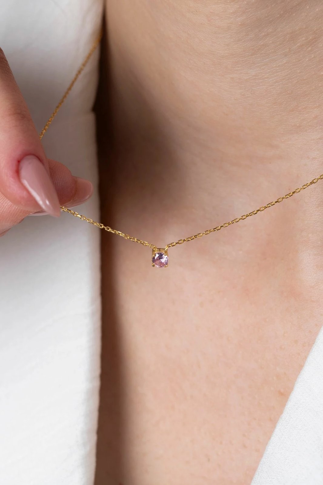 Varëse argjendi Elika Silver, ngjyrë rozë, TFNY65235