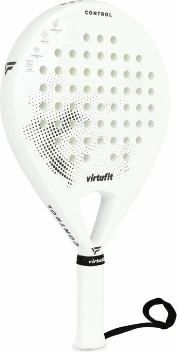 Raketë padeli Virtufit, e bardhë dhe e zezë