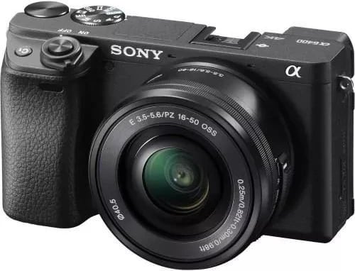 Kamera Sony Alpha ILCE-6400 me objektiv Sony SELP 16-50mm, e zezë