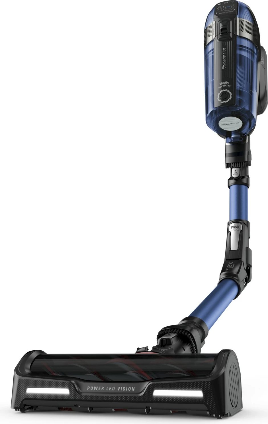 Fshesë me korrent pa kabllo Rowenta X-Force Flex 12.60 Aqua RH98C0WO, blu/zezë Fshesë me korrent pa kabllo Rowenta X-Force Flex 12.60 Aqua RH98C0WO, blu/zezë