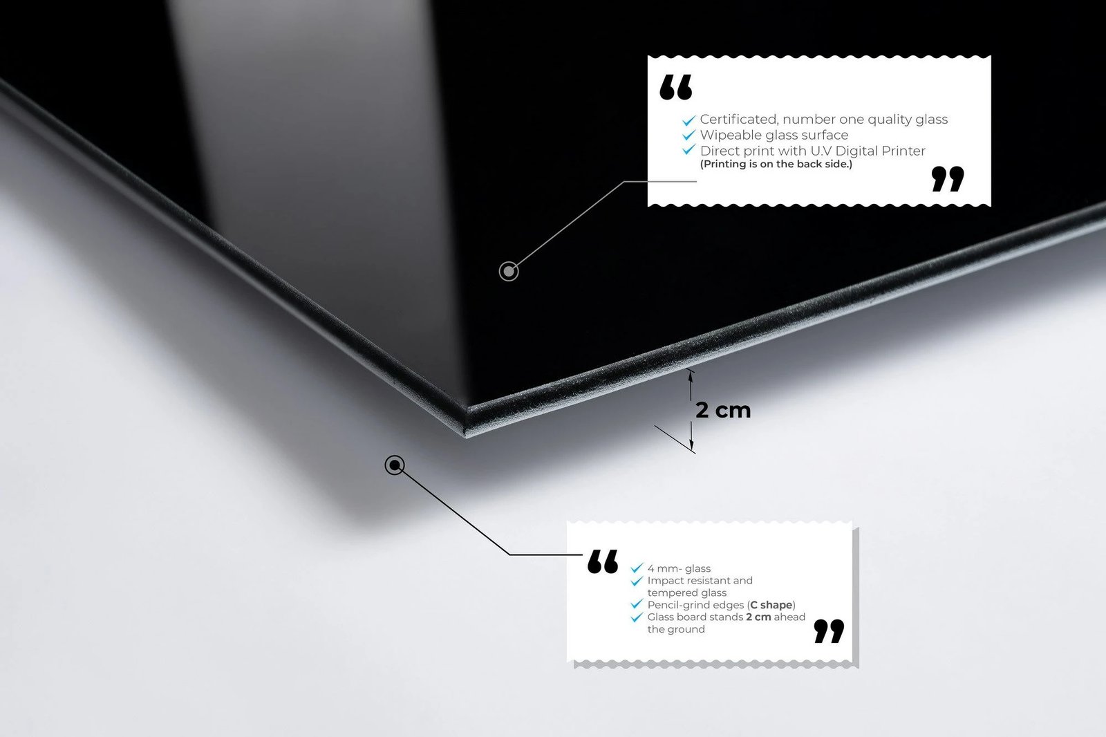 Pikturë dekorative prej xhami të temperuar, shumëngjyrëshe, Wallity UV-555, 30x45cm