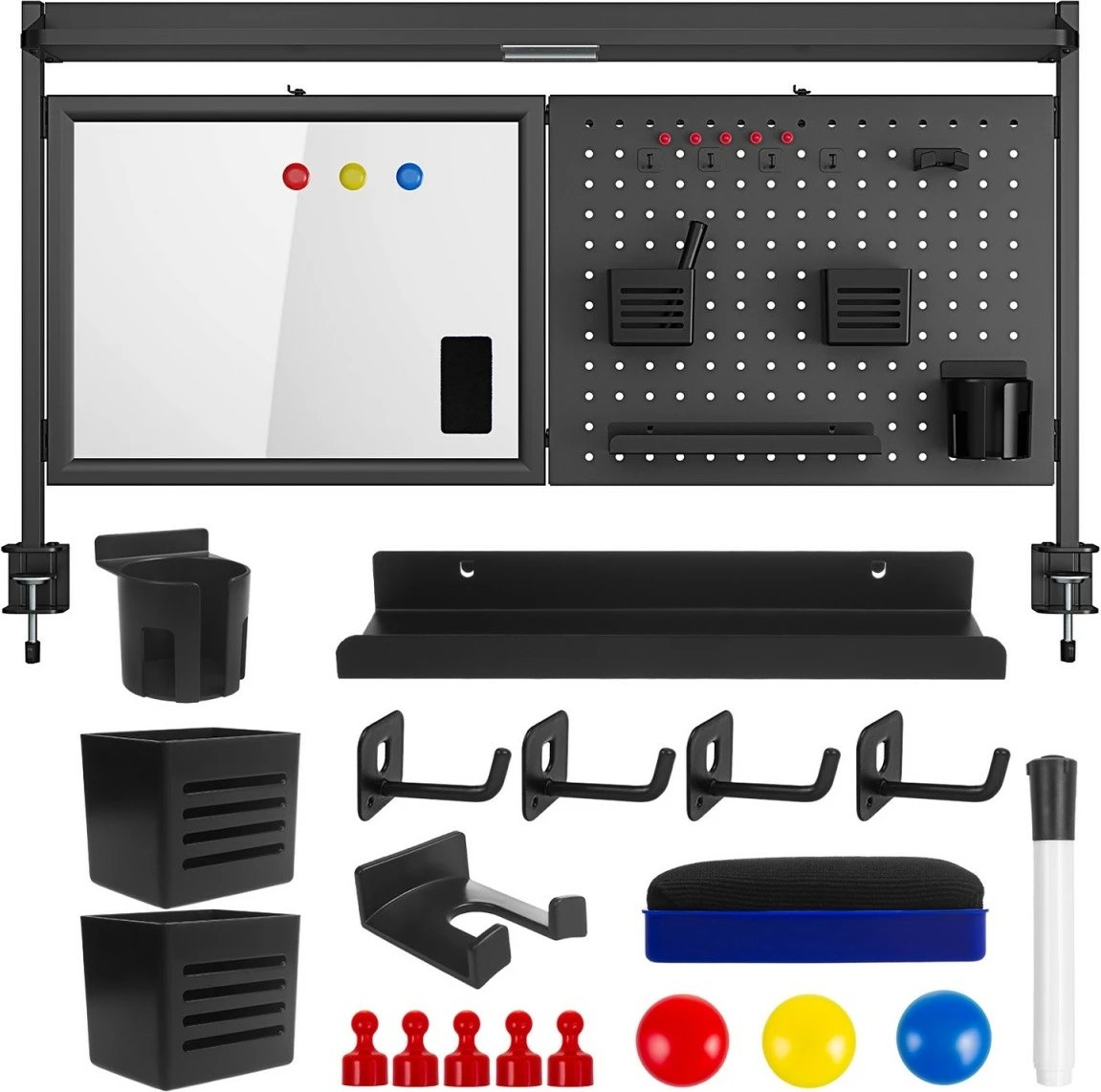 Ndarës tavoline Ergo Office ER-301B me aksesorë, i zi Ndarës tavoline Ergo Office ER-301B me aksesorë, i zi