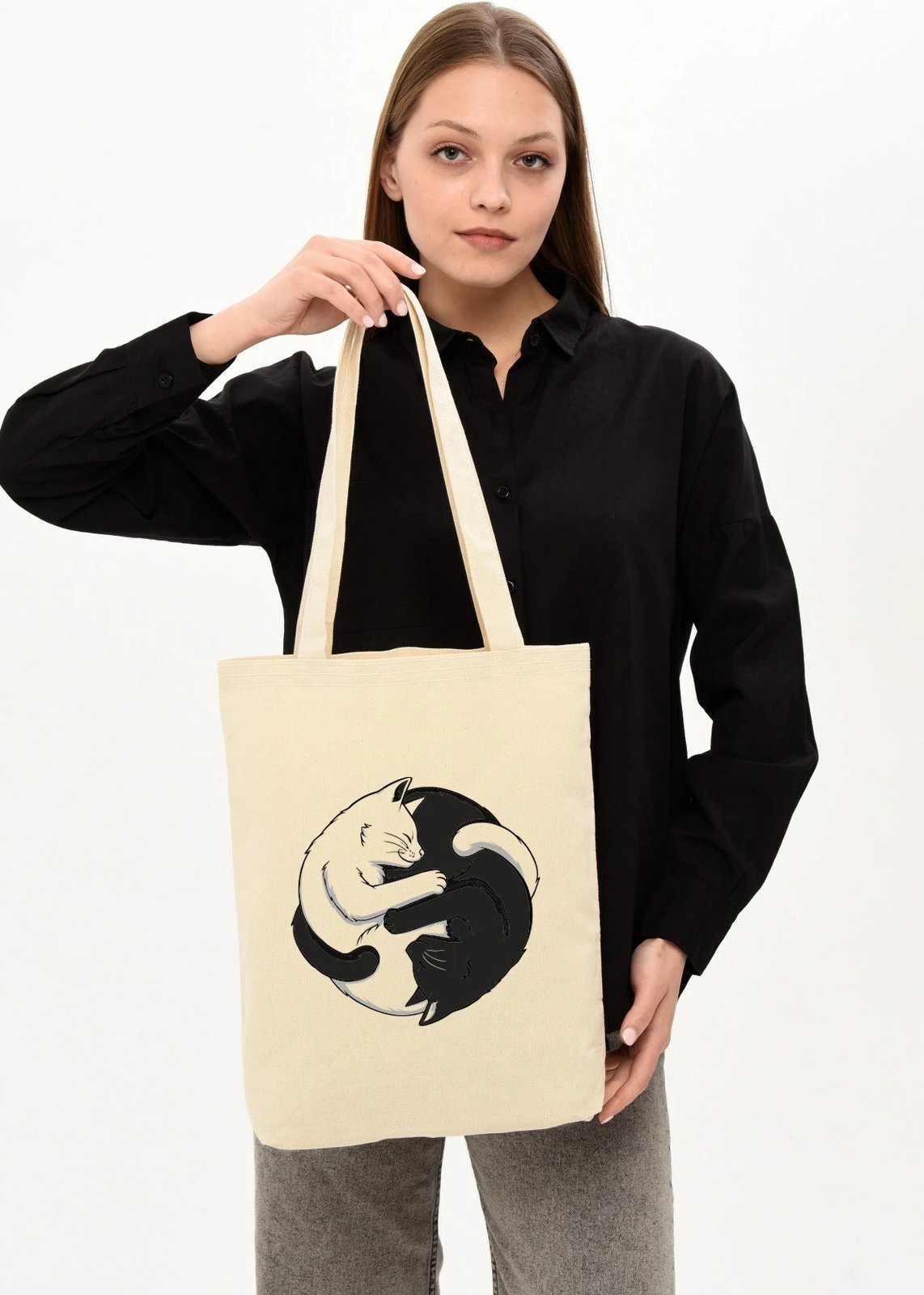 Çantë tote Zoozie Bags, krem, 1227