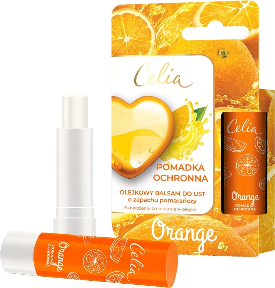Balsam për buzë Celia Oil për femra portokalli 4g