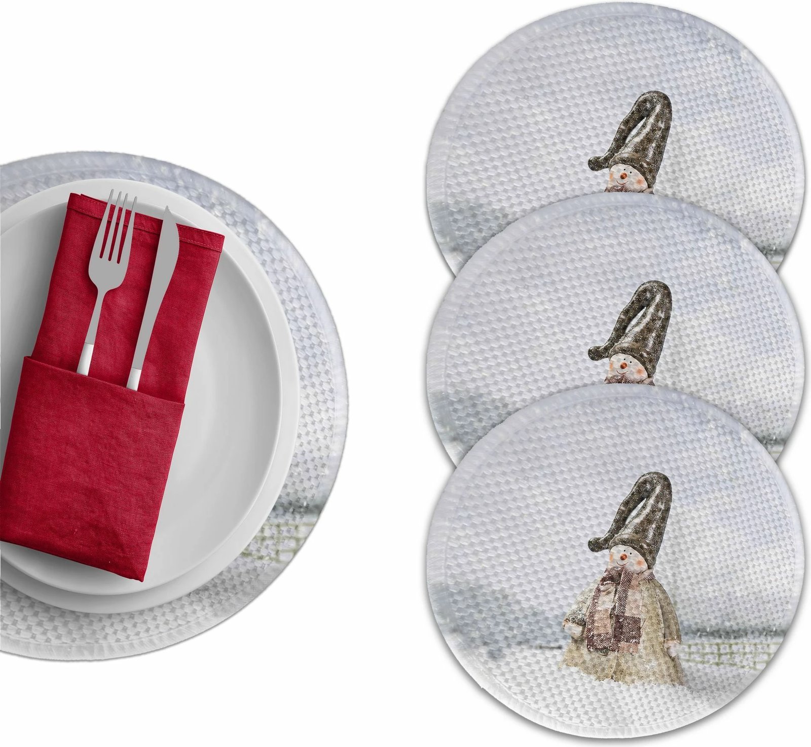 Set nënshtrues tavoline Hermia Concept, shumëngjyrësh, 4 copë, 37cm