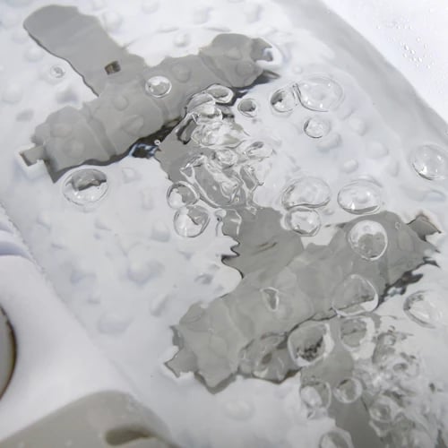 Masazhues këmbësh, Adler AD 2167, multifunksional me flluska, vibrim, infrared dhe ruajtje temperature uji, 80 W, i bardhë/gri