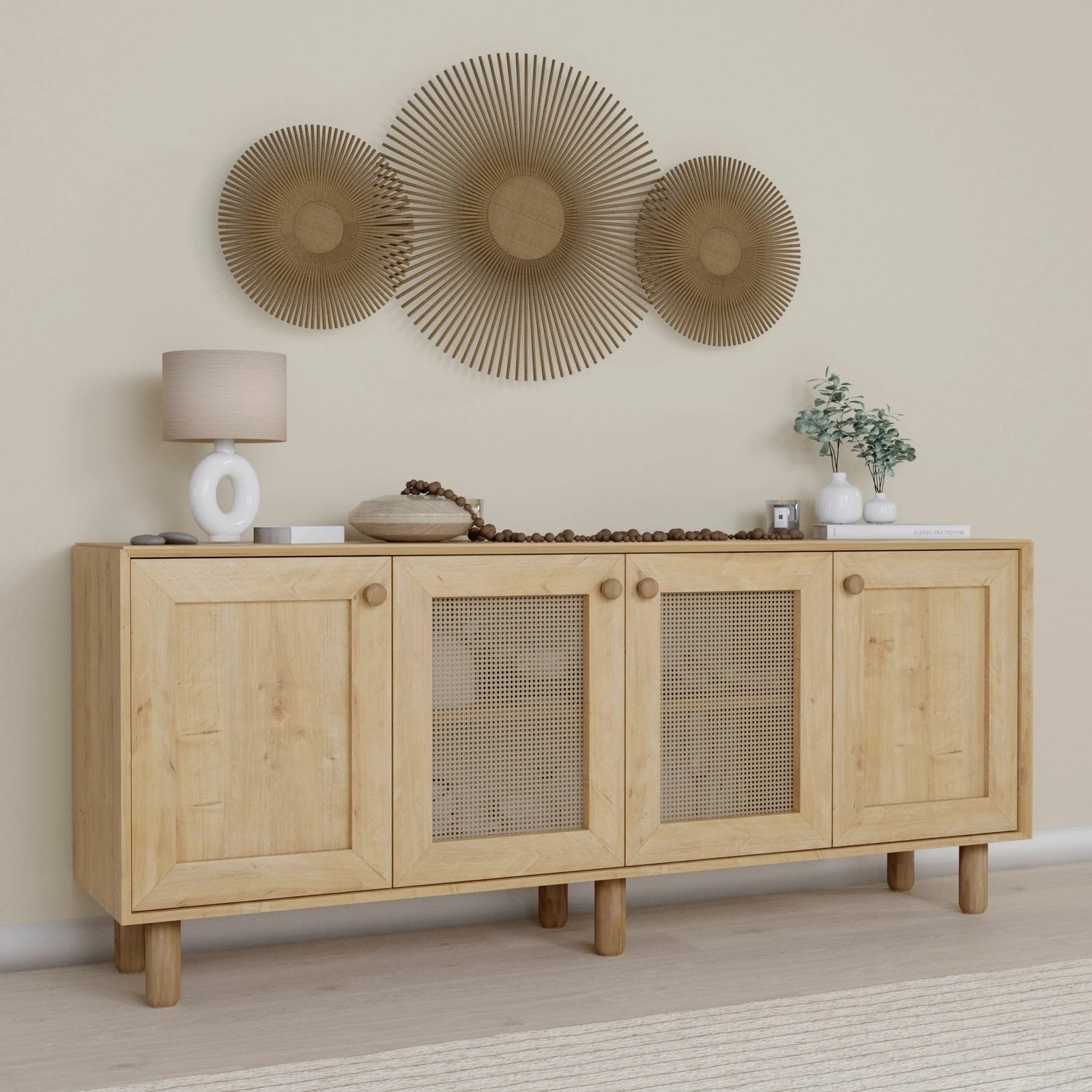 Konsolë Skye Decor, stil bohemian, ngjyrë arre, 1600-151