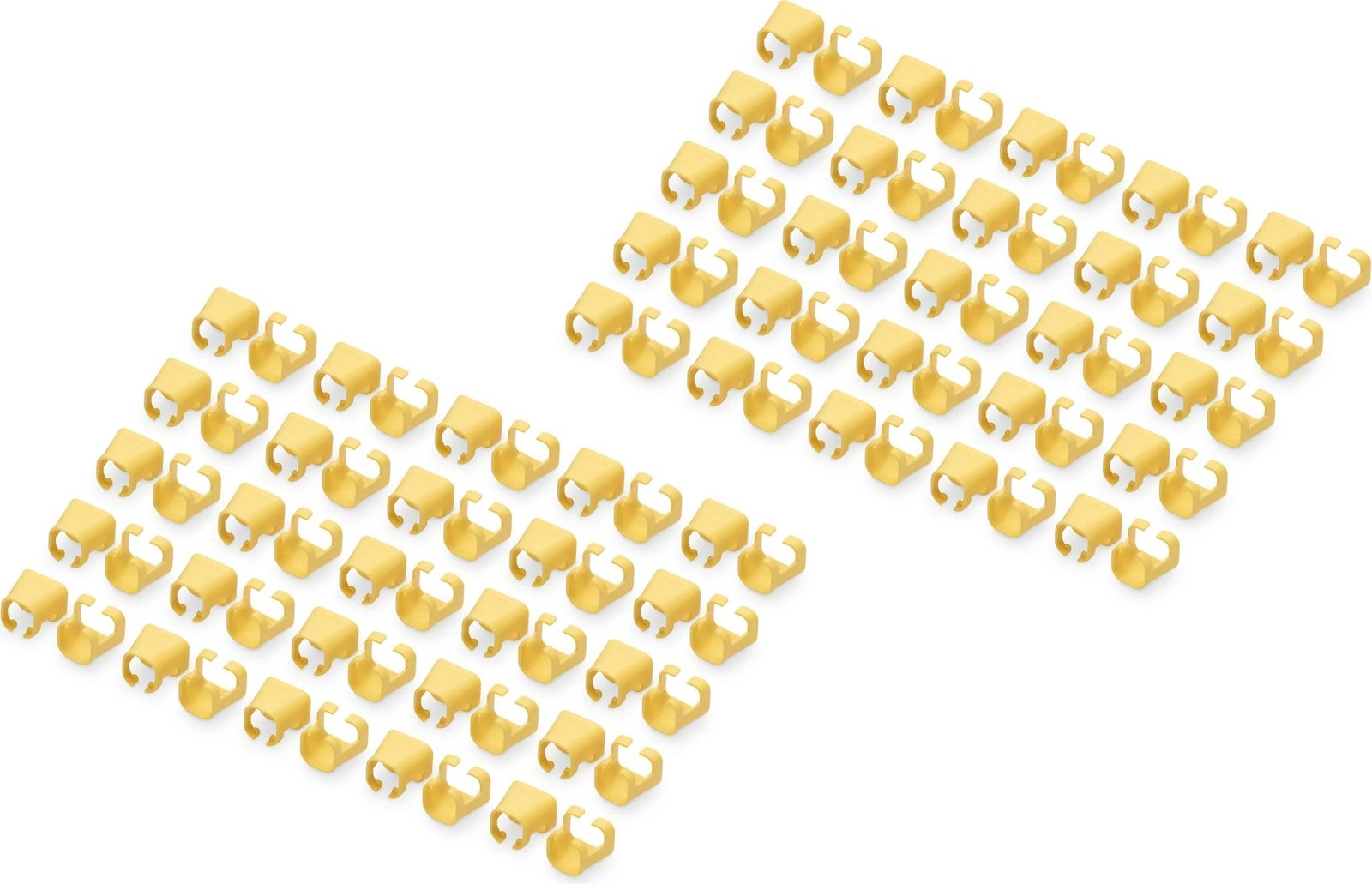 Klipë kabllo Digitus për RJ45, 100 copë, PVC, e verdhë