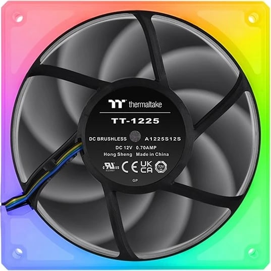 Ventilatorë kasë Thermaltake Toughfan 14, 140mm, 3 copë, RGB, i bardhë