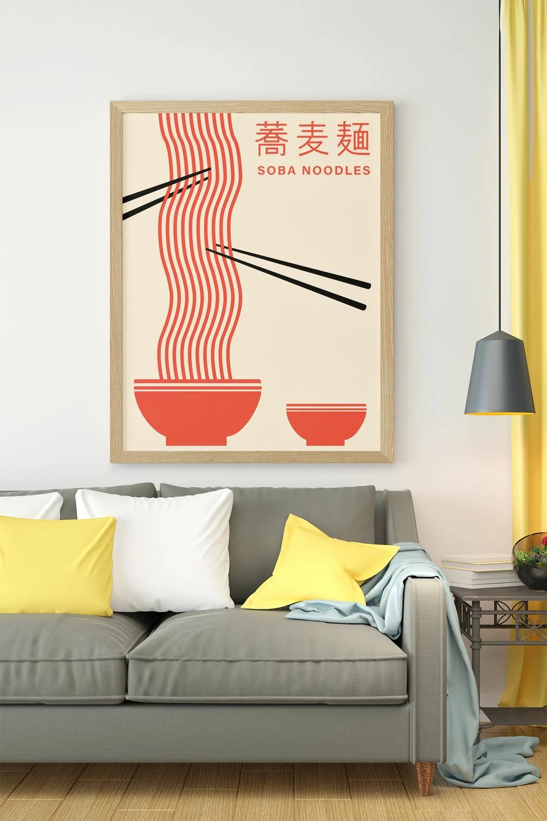 Pikturë dekorative me kornizë, Wallity, Lmnmdl16, shumëngjyrëshe, 33x48cm