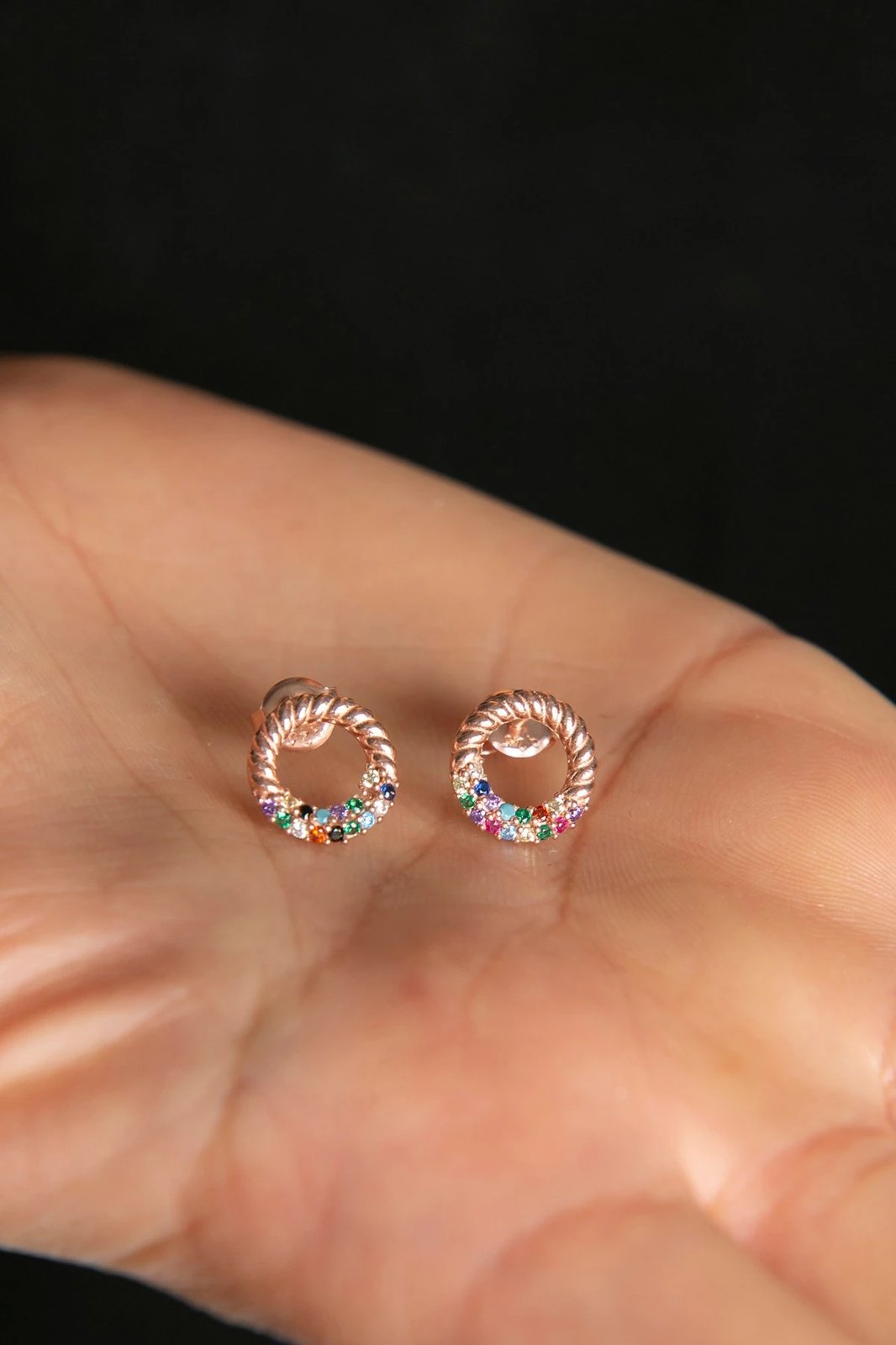 Vathë argjendi Elika, ngjyrë rozë ari, FA182922R