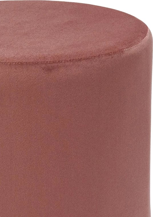 Karrige për bar, pëlhurë kadife, ngjyrë mollë e kalbur-ari, D35x35cm