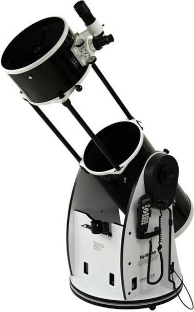 Teleskop Skywatcher Dobsonian 12" Flex Tube Go-To, i zi dhe i bardhë