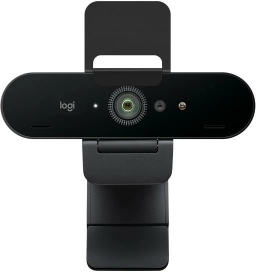 Webcam Logitech BRIO 4K 960-001746, autofocus, zoom dixhital 5x, 30fps 4K / 60fps 1080p, me mbulesë privatësie, e zezë/gri