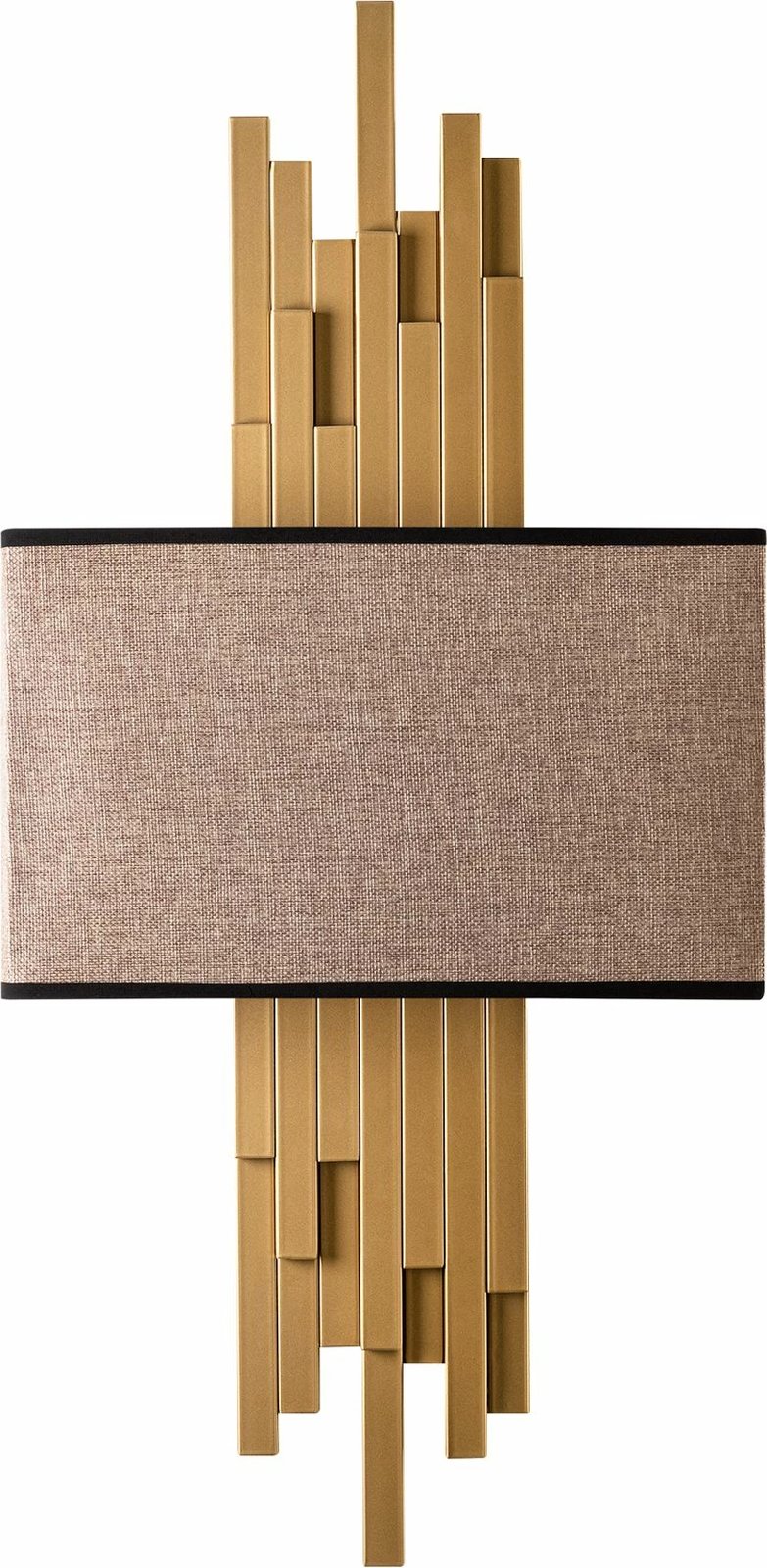 Llambë muri Opviq, Axıs - 15112, metal dhe pëlhurë, ngjyrë ari dhe kafe e çelët