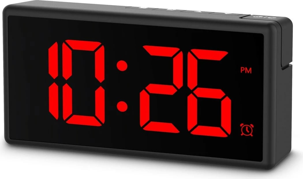 Orë alarmi elektronike Hama Ibiza, digjitale, me ekran shumëngjyrësh, USB, e zezë