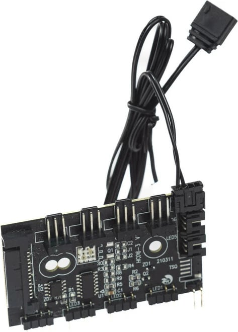 Hub 4 porte 3pin 5v *Header ARGB 3pin+Molex SAMA ARGB hub-A Hub 4 porte 3pin 5v *Header ARGB 3pin+Molex SAMA ARGB hub-A