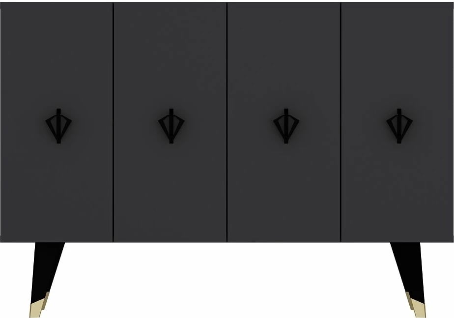 Konsol Skye Decor, anthracite, e zezë, e artë, 8166KM-32