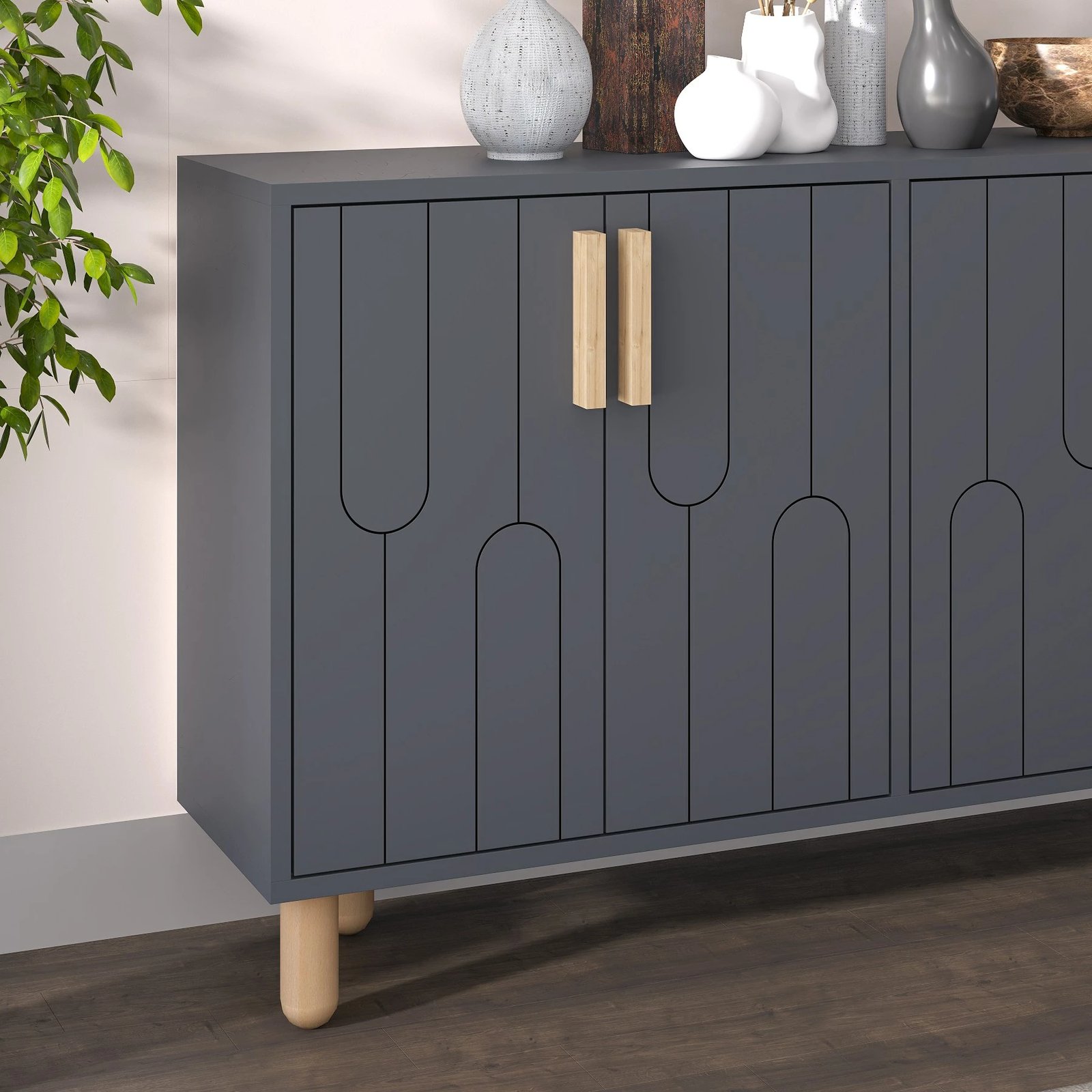 Konsol Vincent, ngjyrë antracit