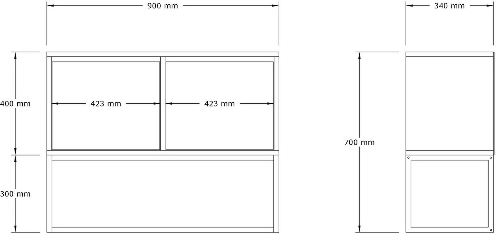 Konsol Zermat, ngjyrë travertine, Hanah Home