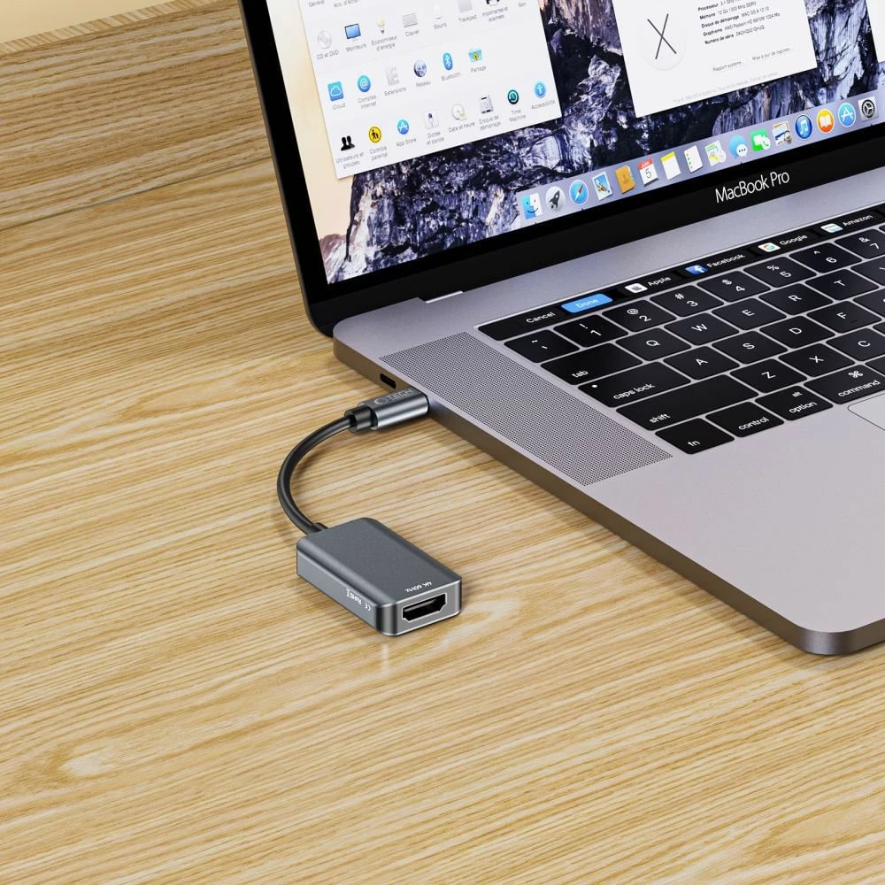 Adapter Tech-Protect UltraBoost USB-C në HDMI 4K 60Hz, i zi