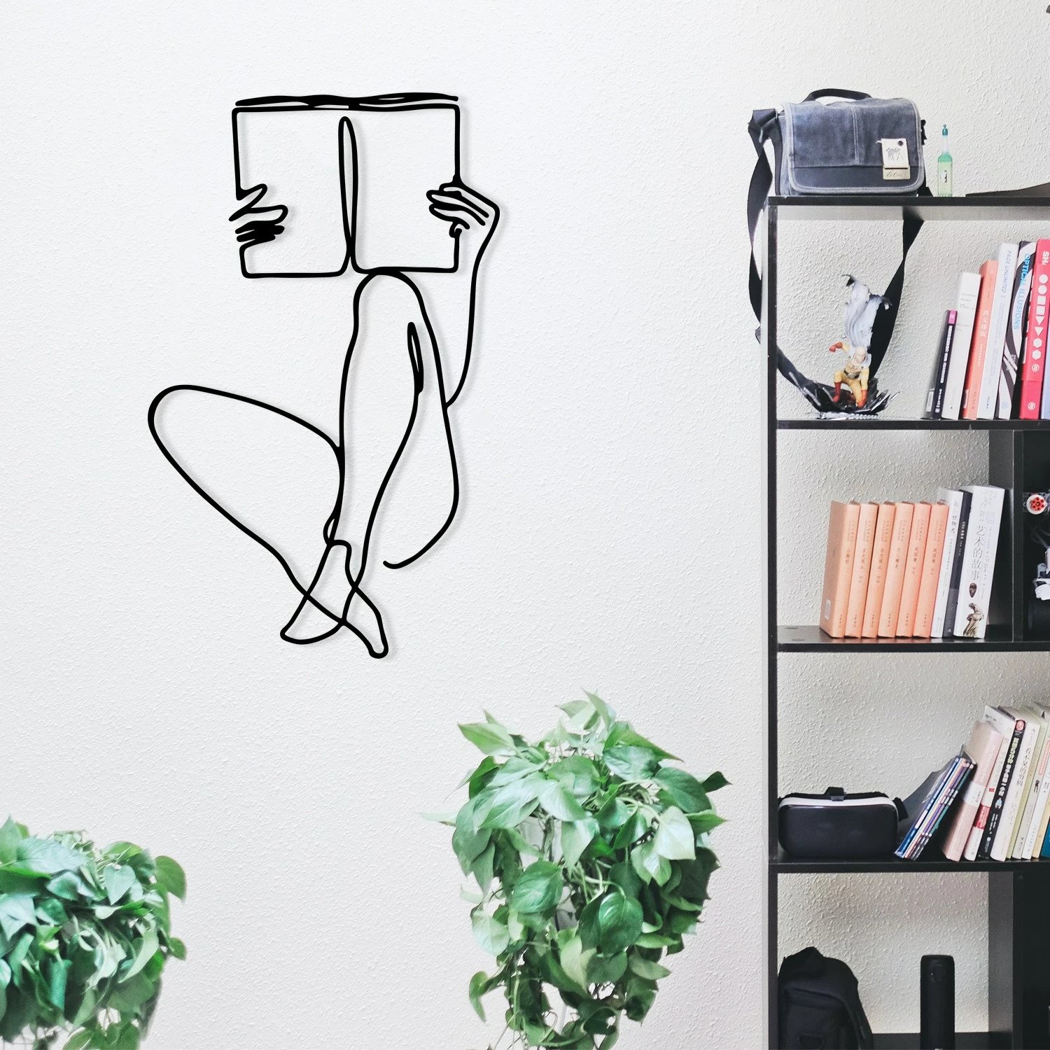 Aksesor dekorativ metalik për mur Wallity, Adios