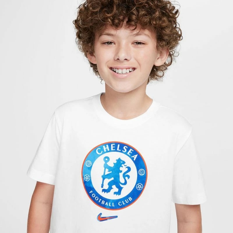 Maicë për fëmijë Nike Chelsea, e bardhë