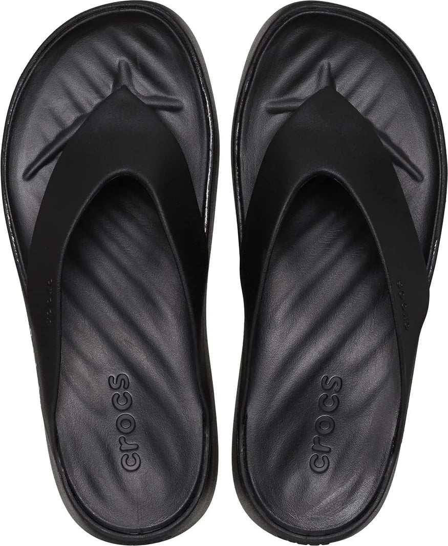 Flip-flop Crocs për femra, të zeza