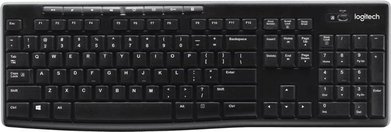 Tastierë Logitech K270, RF Wireless, QWERTY, E zezë