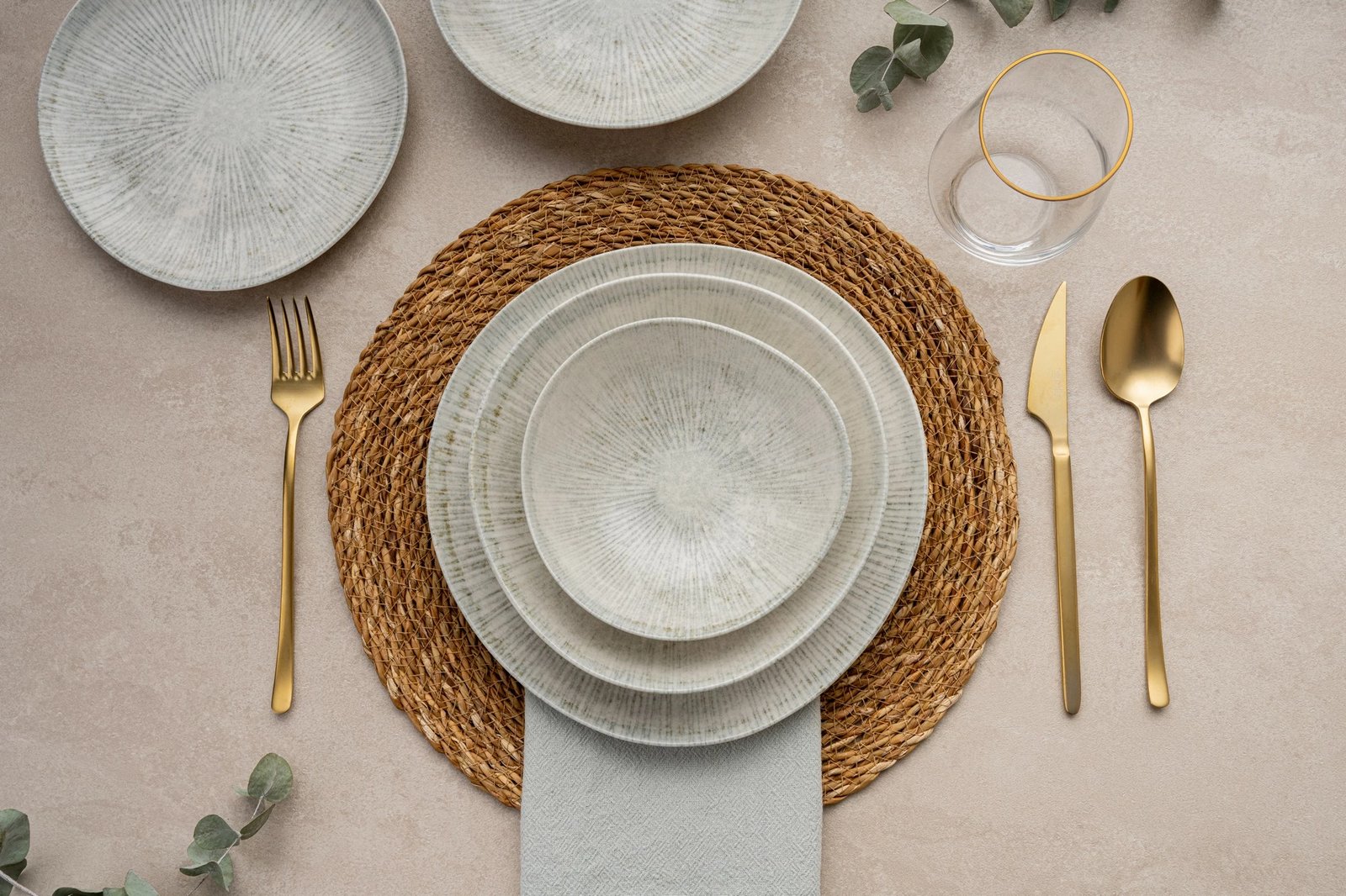 Set enësh për drekë (24 copë), Hermia, GBSRD24Y4R1401