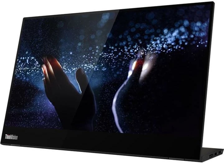 Monitor portativ Lenovo ThinkVision M14t (62A3UAT1WL) 14" TFT/LCD me prekje, i zi; i kaltër