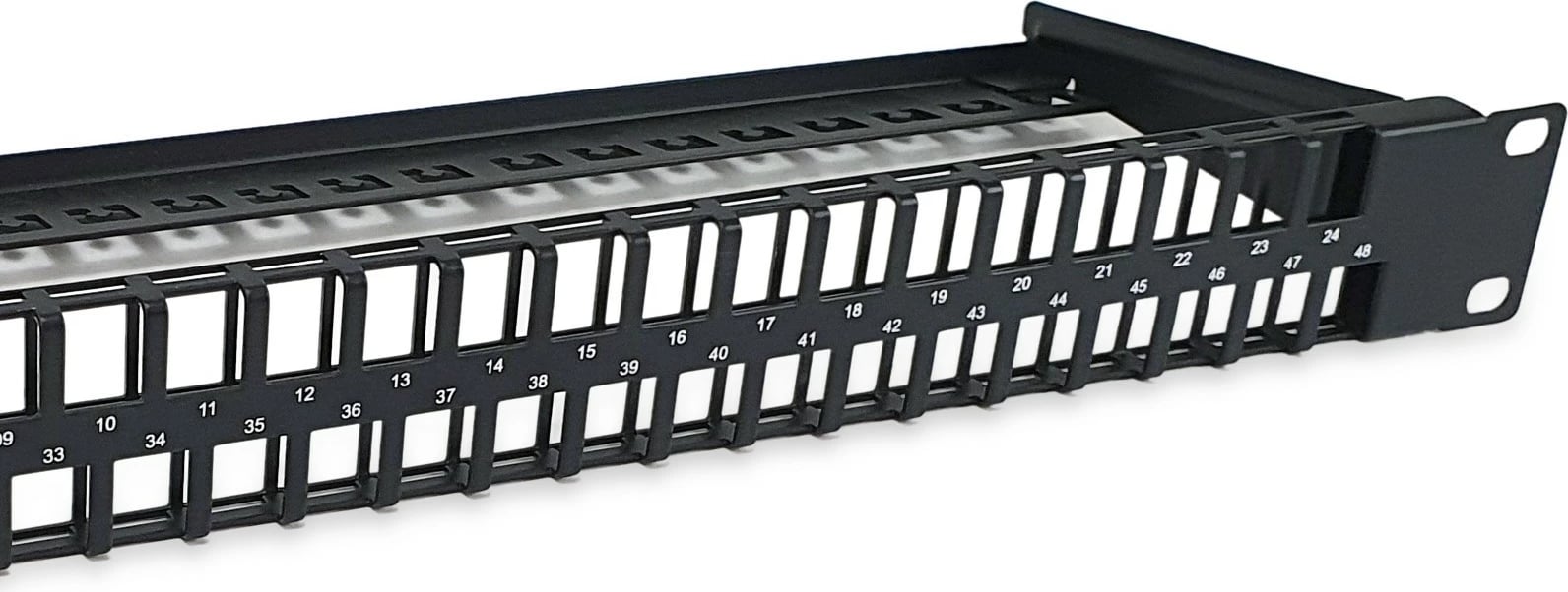 Patch panel rrjeti Equip 48-porta Cat6, 1U, i zi