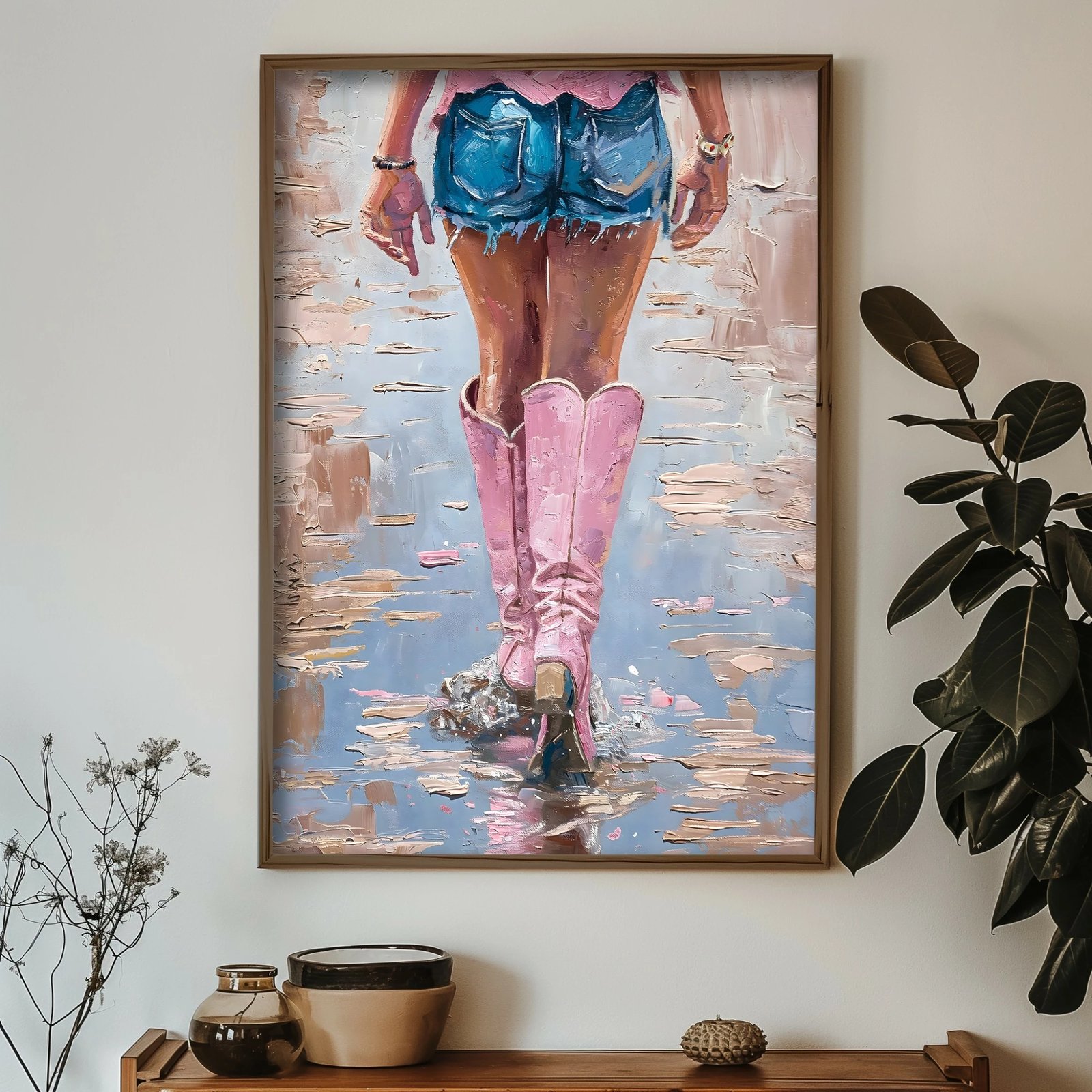 Pikturë dekorative me kornizë MDF, shumëngjyrëshe, Wallity, GE090-L, 35x47x3.5 cm