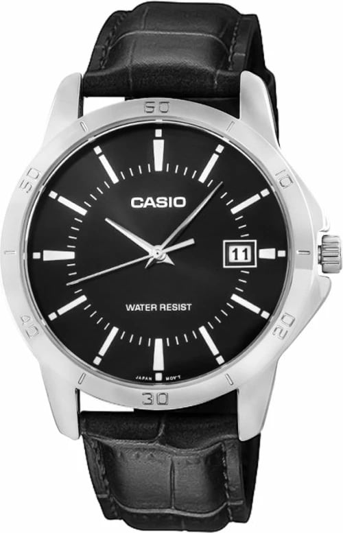 Orë dore për meshkuj Casio, e zezë