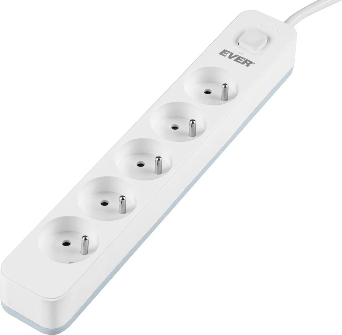 Prizë mbrojtëse EVER PROTECT 5PL, 5 dalje, 3m, e bardhë