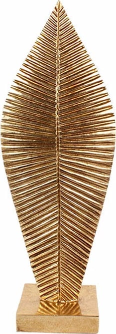 Dekor totem PANDANUS 2, polirezine, ngjyrë ari, 17x12x48cm