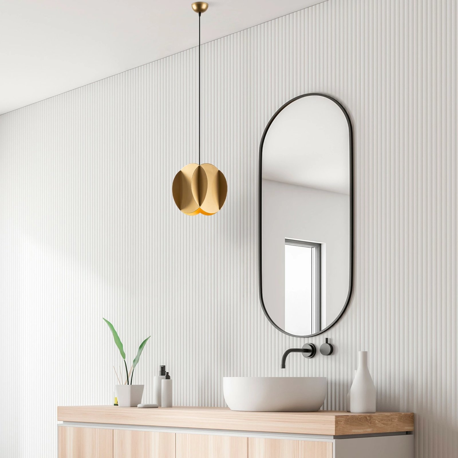 Llambë tavani Opviq, Corner, ngjyrë ari, 13779