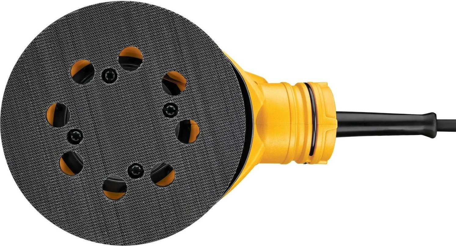 Lëmues orbital DeWALT 125mm 280W, zi/verdhe