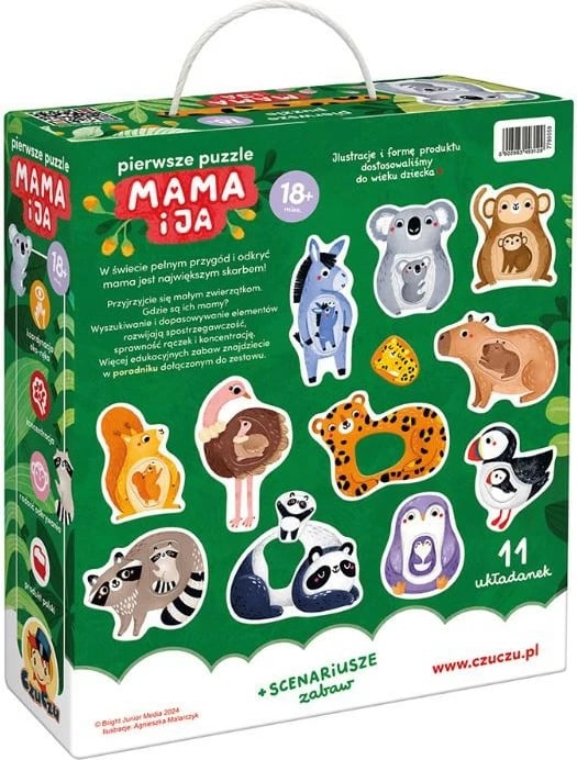 Puzzle për fëmijë CzuCzu First Puzzle - Mama and Me, 22 pjesë, për 18+ muaj