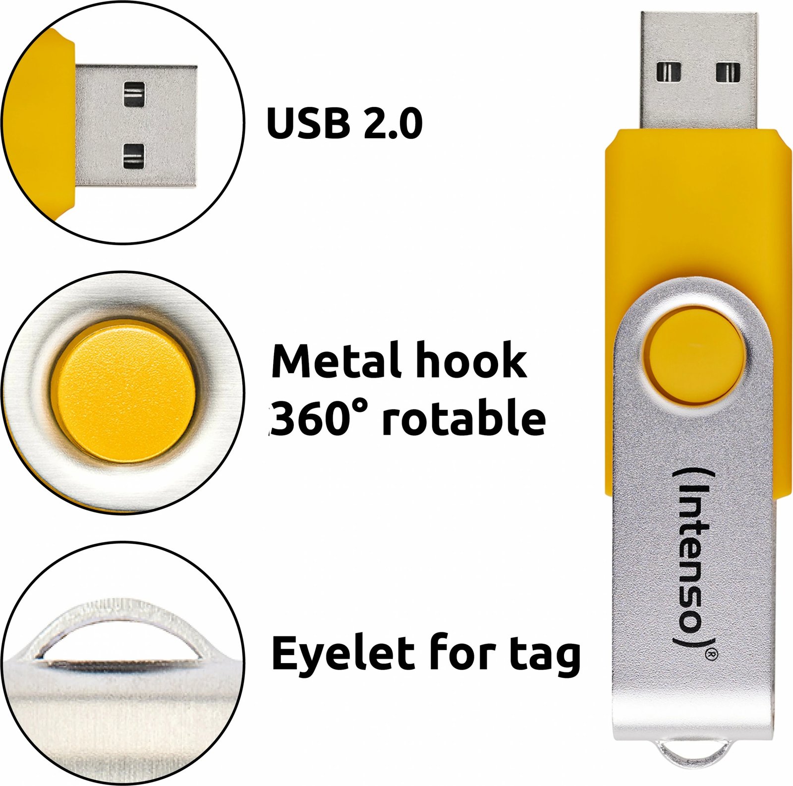 USB stick Intenso Office Line 256GB, 3.2, multipack x5, ngjyra të ndryshme