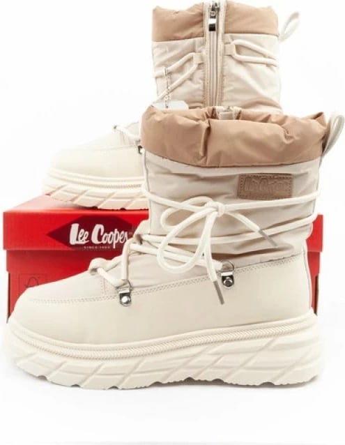 Çizme dimri për femra Lee Cooper, bezhë/krem