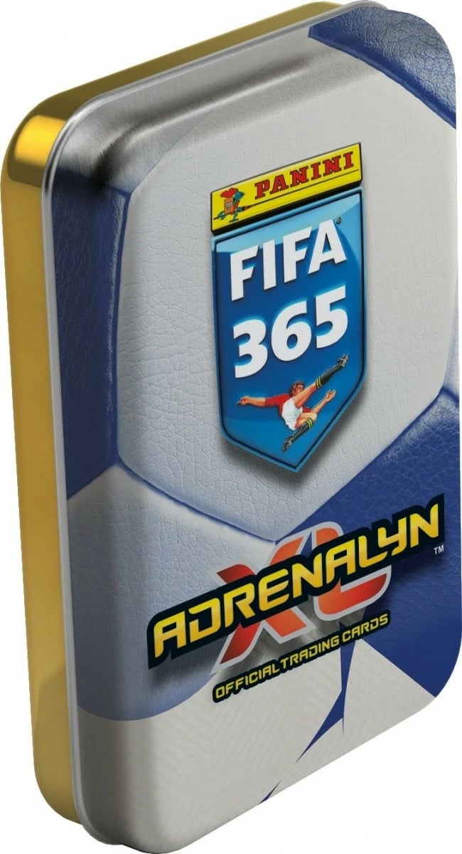 Set kartash koleksionuese Panini FIFA 365 Adrenalyn XL 2026, mini kuti metalike, 4 pako, 2 karta edicion i limituar