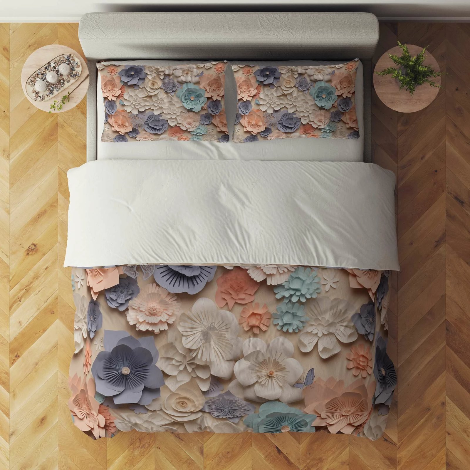 Set mbulesë për jorgan dopio, shumëngjyrësh, L'essentiel, FLW_DVT25-20