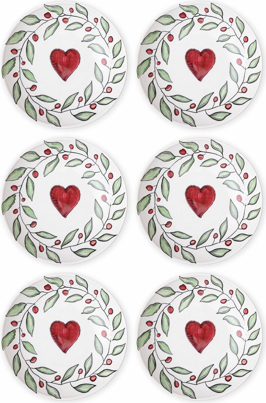 Set pjatash ëmbëlsirash (6 copë), Hermia Concept, LUV0002