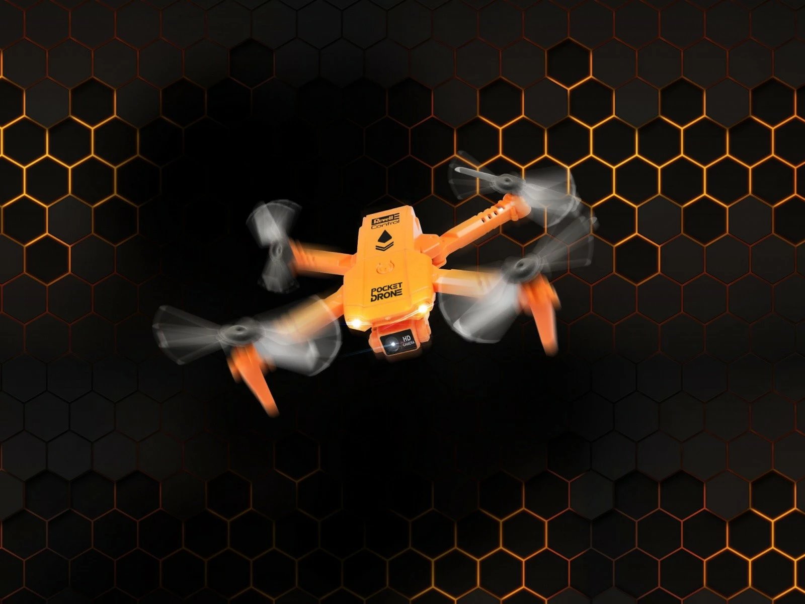 Dron Revell RC Pocket Drone, me telekomandë, kamerë 720p, portokalli/zi Dron Revell RC Pocket Drone, me telekomandë, kamerë 720p, portokalli/zi