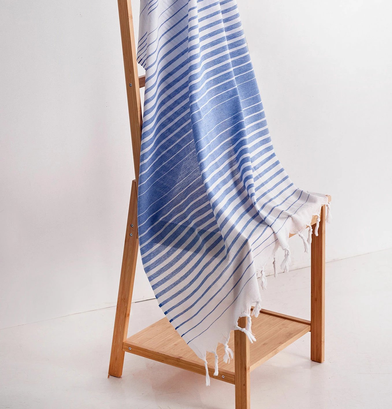 Peshqir plazhi Fouta, ngjyrë kaltër, Mijolnir, Golge, 90x180cm