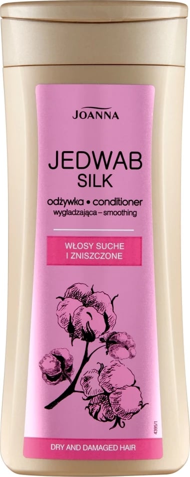 Kondicioner flokësh për femra Joanna Silk për flokë të thata dhe të dëmtuara, 200g