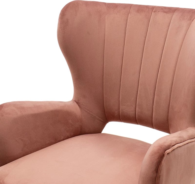 Karrige Lark, kadife mollë e kalbur, 65x74x90cm